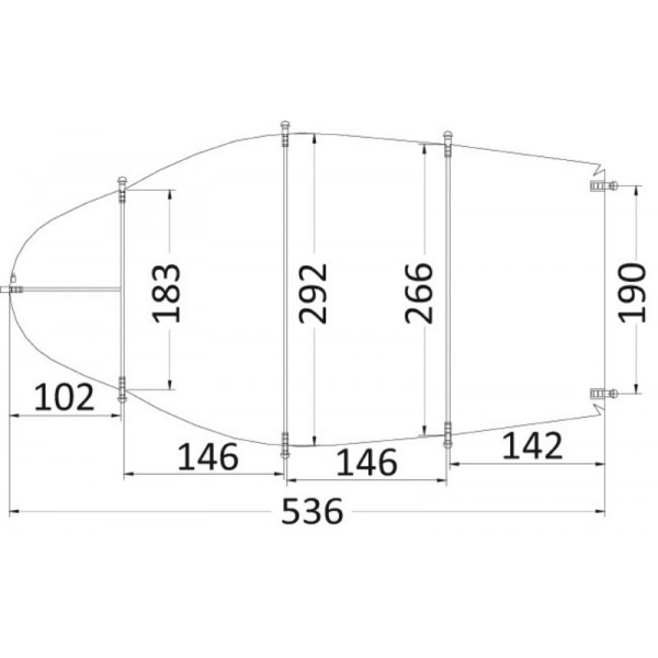 Telone universale 427/488 x 210 cm grigio 300D - N°2 - comptoirnautique.com