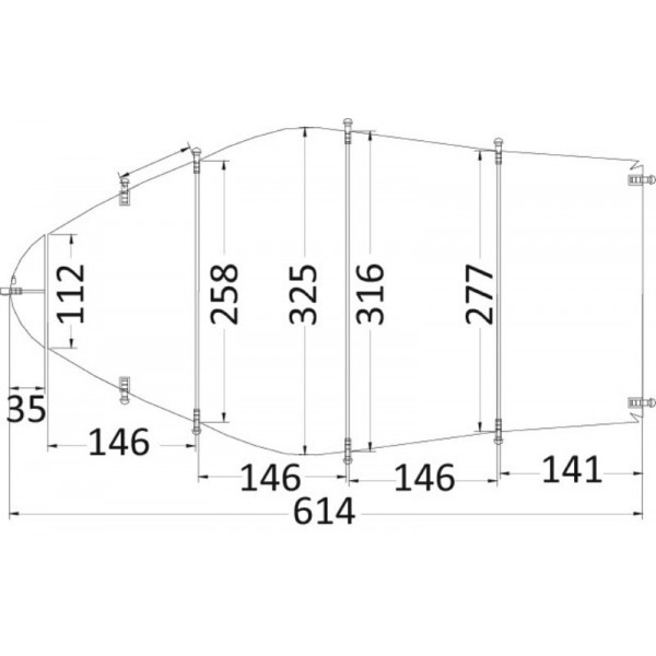 Telone universale 488/564 x 225 cm grigio 300D - N°2 - comptoirnautique.com