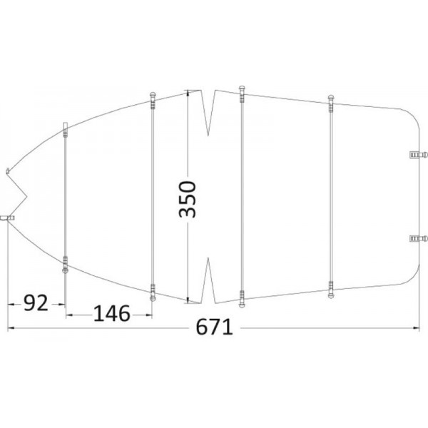 Lona universal 550/610 x 240 cm gris 300D - N°2 - comptoirnautique.com