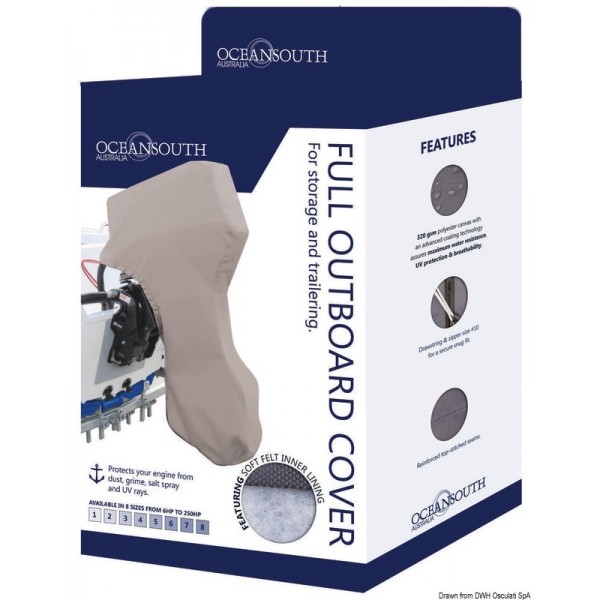 Oceansouth complete engine hood 8-20 HP - N°2 - comptoirnautique.com