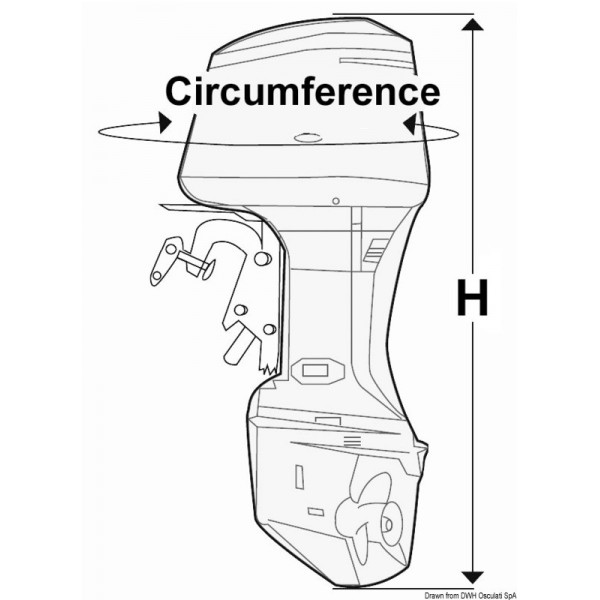 Motorhaube komplett Oceansouth 200-300HP 198cm - N°3 - comptoirnautique.com