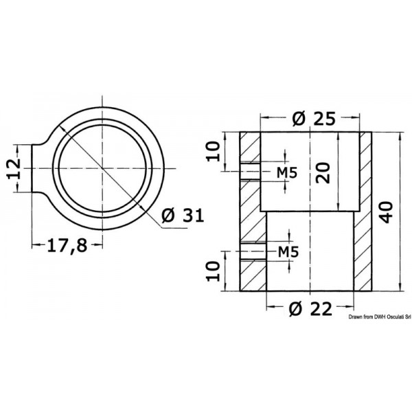 Raccord pour tubes capotes  - N°2 - comptoirnautique.com