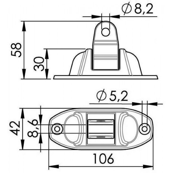 Attacco soft top incernierato a 180° - N°2 - comptoirnautique.com
