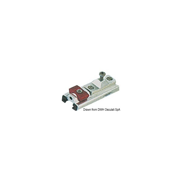 Staffa a parete per guida 25x4 mm - N°1 - comptoirnautique.com