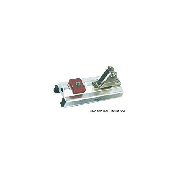 Supporto forcella fisso per guida 25x4 mm - N°1 - comptoirnautique.com