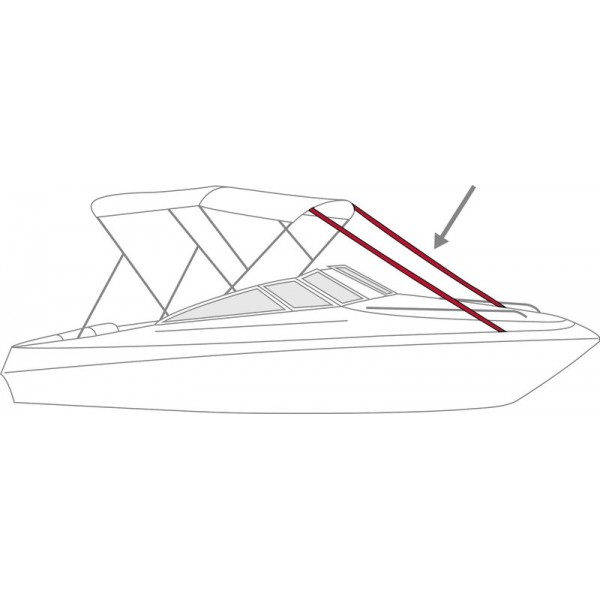 Kit sangles de tension pour tauds 2,5 x 300 cm  - N°4 - comptoirnautique.com