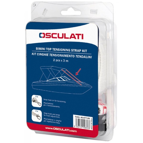 Kit di cinghie di tensionamento per pali 2,5 x 300 cm - N°5 - comptoirnautique.com
