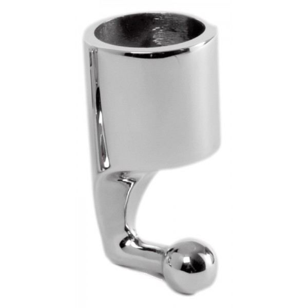 90° cap AISI316 for mounting on 25 mm tube - N°1 - comptoirnautique.com