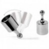 Straight cap AISI316 for tube mounting 25 mm