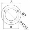 Flangia di montaggio per zoccolo da incasso - N°1 - comptoirnautique.com