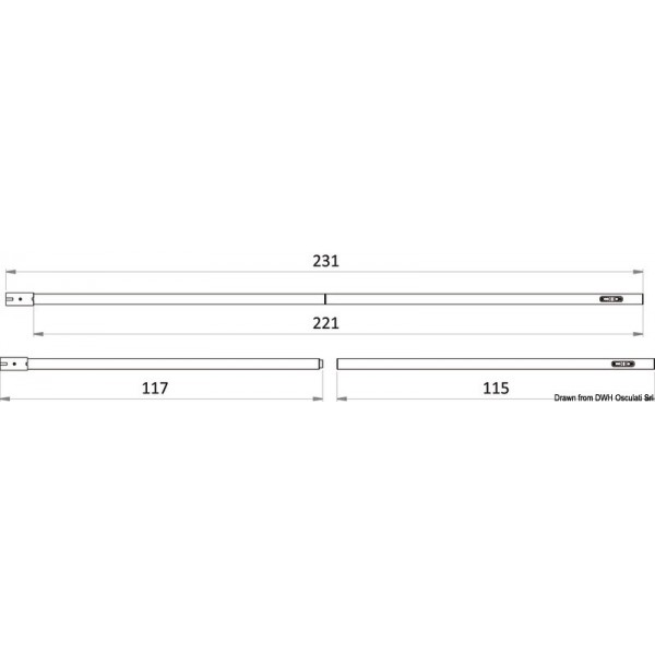 Poste de carbono amovível para telhados 110/231 cm - N°3 - comptoirnautique.com