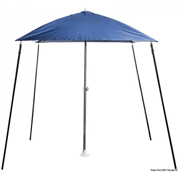 Bimini PARASOL pieghevole barca blu navy - N°1 - comptoirnautique.com