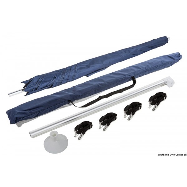 Bimini PARASOL faltbar p. Boot navy blue - N°6 - comptoirnautique.com