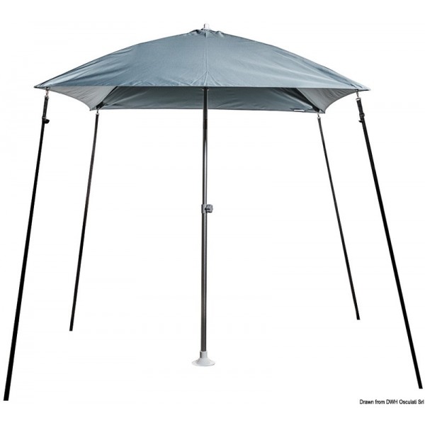 Bimini dobrável PARASOL para barco cinzento - N°1 - comptoirnautique.com