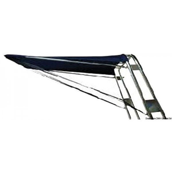 Toldo telescópico branco 120 x 145 cm - N°2 - comptoirnautique.com