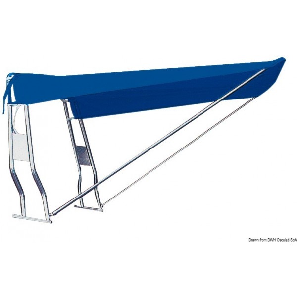 Toldo telescópico blanco 120 x 145 cm - N°5 - comptoirnautique.com