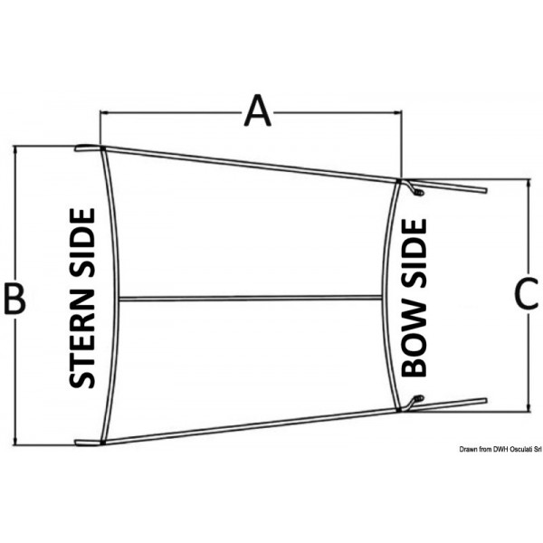 Tenda a braccio telescopico p.T-Top 180/150/120 cm - N°3 - comptoirnautique.com