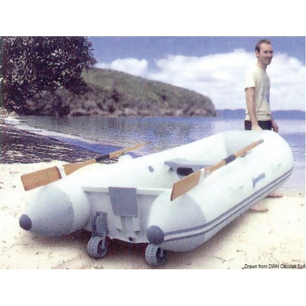 Ruote di traino per tender 100x270 mm (x2) - N°3 - comptoirnautique.com