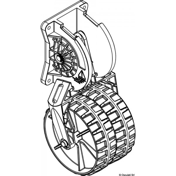 Rodas de reboque para tenders 164x334 mm - N°1 - comptoirnautique.com 