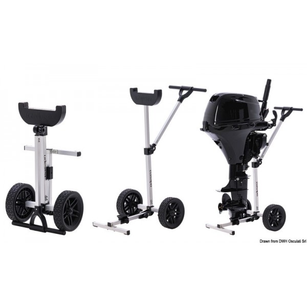 Carrello di trasporto motorizzato con ruote pieghevoli - N°1 - comptoirnautique.com