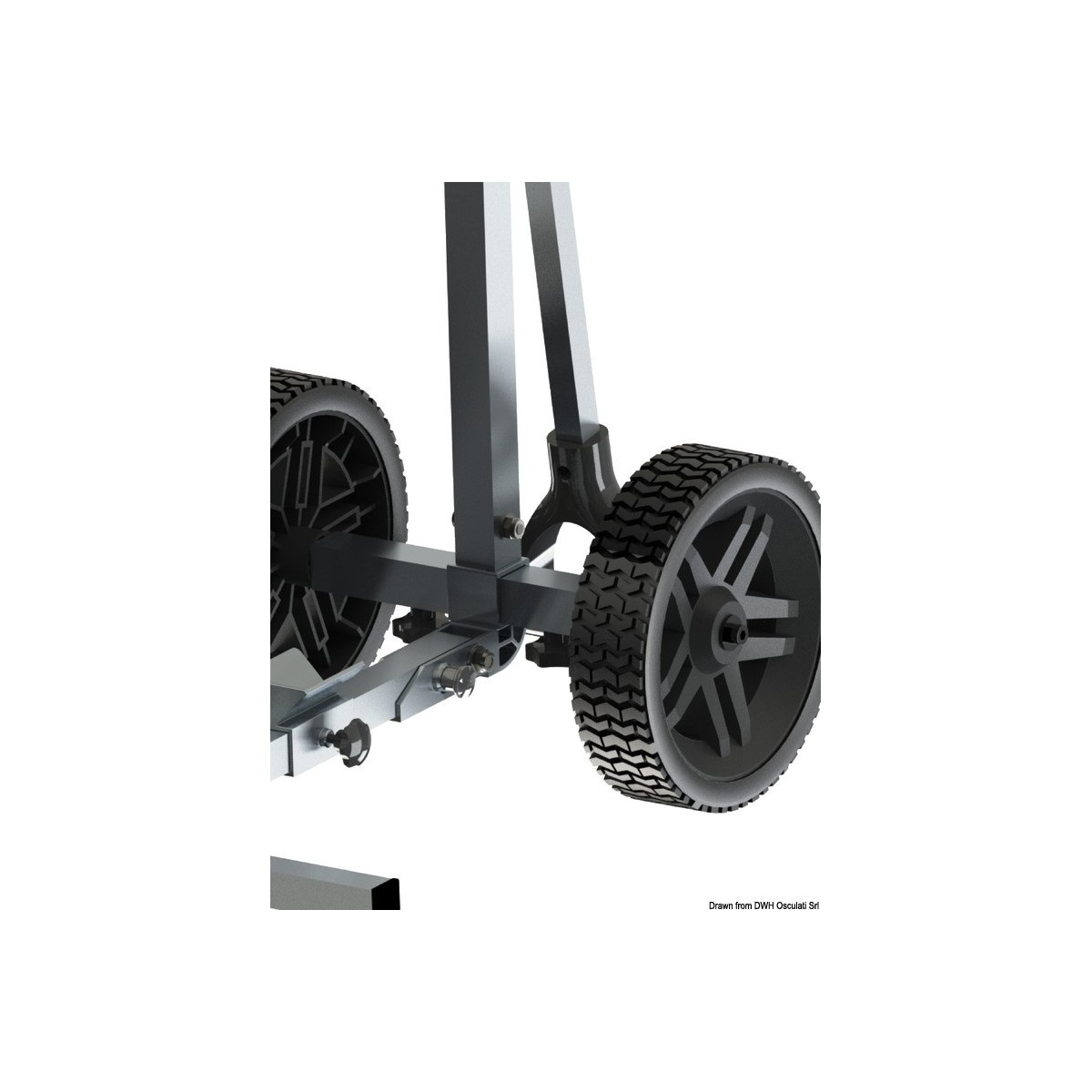 Chariot élévateur compact à moteur à combustion interne avec pneus à