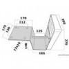 Supporto motore a bilanciere p.plate-forme 15 HP  - N°2 - comptoirnautique.com