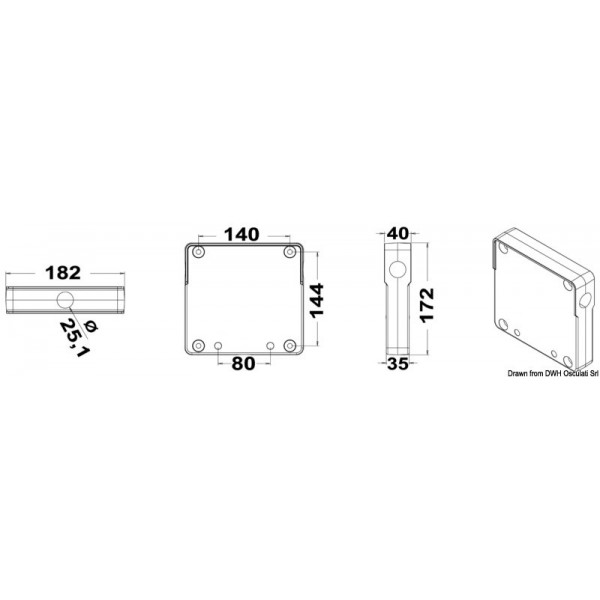 Balcony motor support shelf - N°2 - comptoirnautique.com