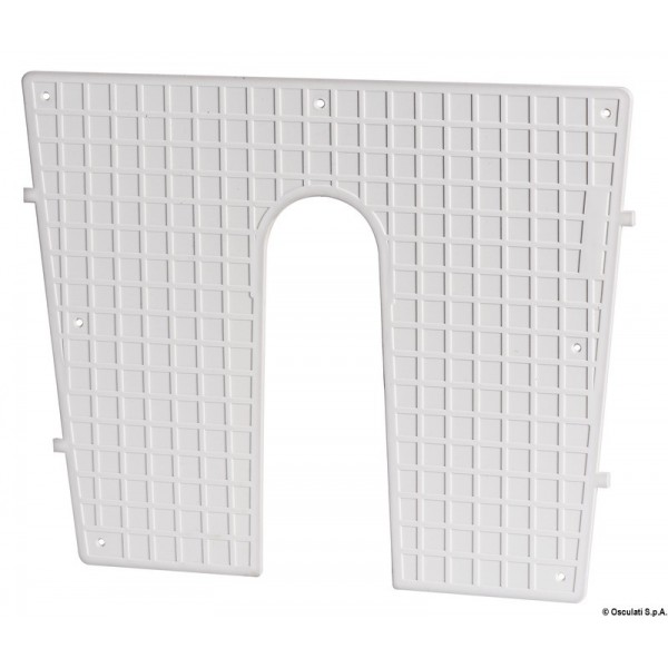 Coperchio di poppa in plastica bianca 430x350 mm - N°1 - comptoirnautique.com