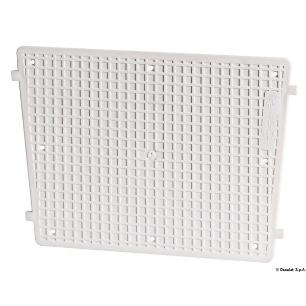 Piastra di protezione della poppa in plastica bianca 300x220 mm - N°1 - comptoirnautique.com