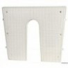Piastra di poppa bianca 420x340 mm