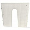 Piastra di poppa bianca 420x340 mm - N°1 - comptoirnautique.com