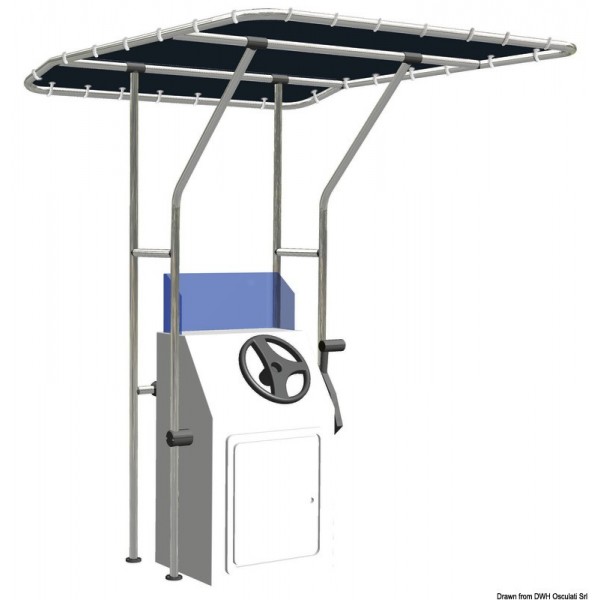 T-Piano in alluminio 1700 x 1200 x 2050 mm - N°1 - comptoirnautique.com