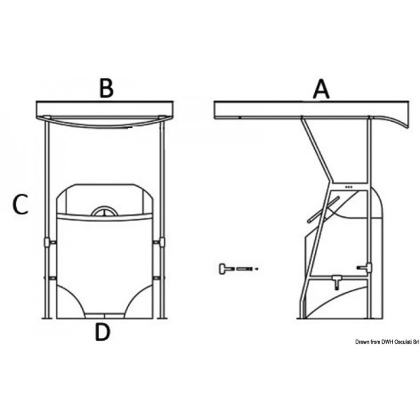 T-Top AISI316 - N°4 - comptoirnautique.com