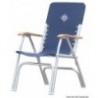 Sedia pieghevole a sdraio blu navy