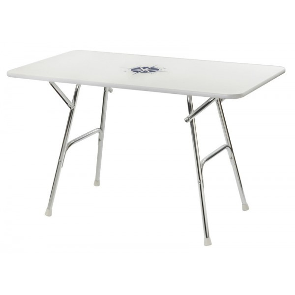 Table pliante haute qualité rectangulaire 110x60cm  - N°1 - comptoirnautique.com 