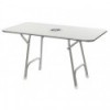 High-quality rectangular folding table 130x73cm - N°1 - comptoirnautique.com