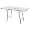 Table pliante haute qualité rectangulaire 130x73cm  - N°1 - comptoirnautique.com 