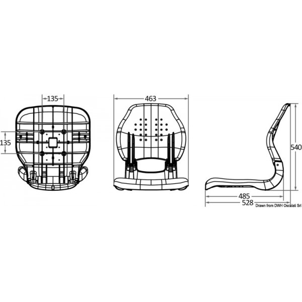 Siège pliant ergonomique Scirocco - N°2 - comptoirnautique.com