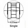 dimensions Siège Reverso simple avec dossier pivotant - N°1 - comptoirnautique.com
