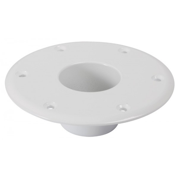 Base de rechange aluminium blanc pieds table Ø 160  - N°1 - comptoirnautique.com