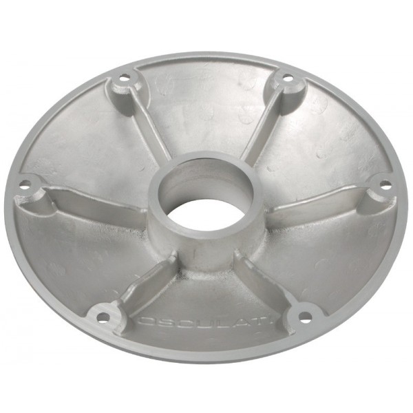 Base de rechange aluminium anodisé poli Ø 165 mm  - N°1 - comptoirnautique.com