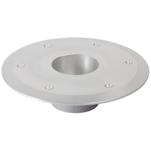 Base de rechange aluminium anodisé poli Ø 80 mm  - N°1 - comptoirnautique.com