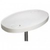 Tavolo ovale in ABS bianco 77x51 cm - N°2 - comptoirnautique.com