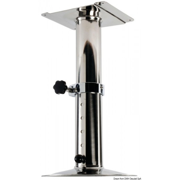 Base telescopica girevole in acciaio inox da 540/720 mm - N°1 - comptoirnautique.com