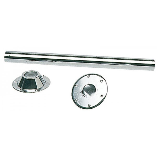 Gamba del tavolo in acciaio cromato 700 mm - N°1 - comptoirnautique.com
