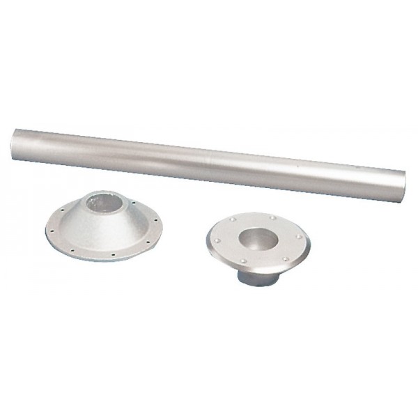 Base del tavolo in alluminio anodizzato Modello pesante 70 cm - N°1 - comptoirnautique.com