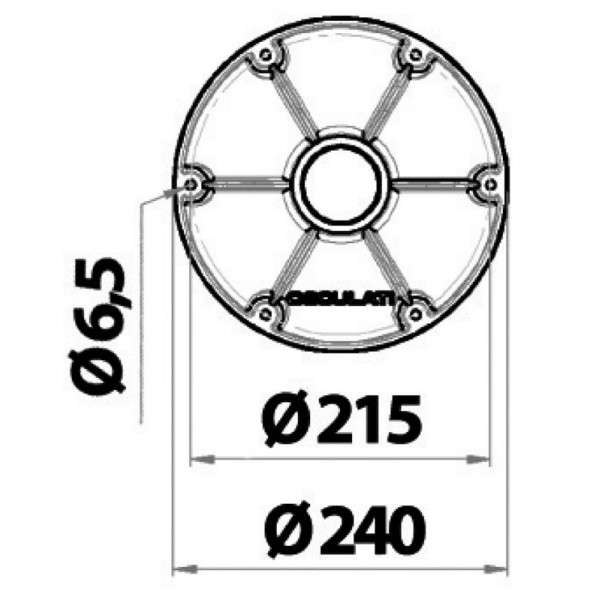 Aluminium table stand with external base - N°2 - comptoirnautique.com