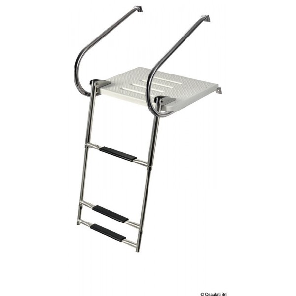 Fiberglass rear walkway with ladder - N°1 - comptoirnautique.com 