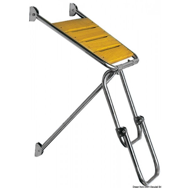 Rear gangway with ladder 45x45 cm - N°1 - comptoirnautique.com