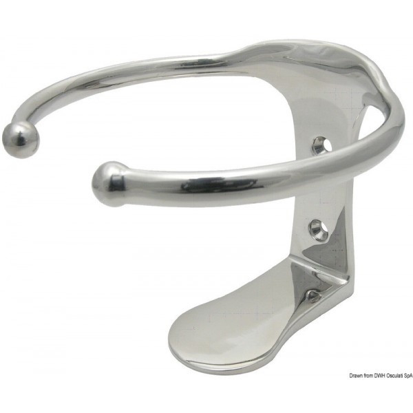Porta-vetro N. 1 AISI 316 con vite 106 x 106  - N°1 - comptoirnautique.com